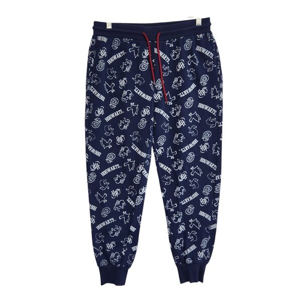 Harry Potter Womens Medium Blue Drawstring Sweatpants - Picture 1 of 5